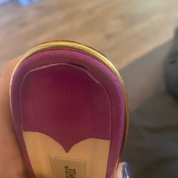Jimmy Choo purple heels. Size 40 (US size 9). Used, no bag or box. - Picture 2 of 3